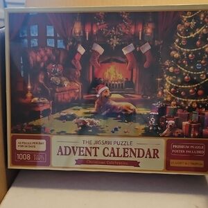 Christmas Jigsaw Puzzle Advent Calendar, 1008 Pieces, New